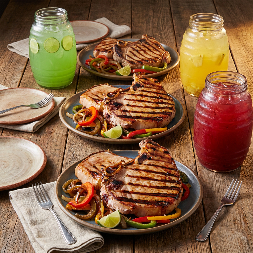 Combo Chuleta Ahumada Asada*3 + Agua Fresca*3