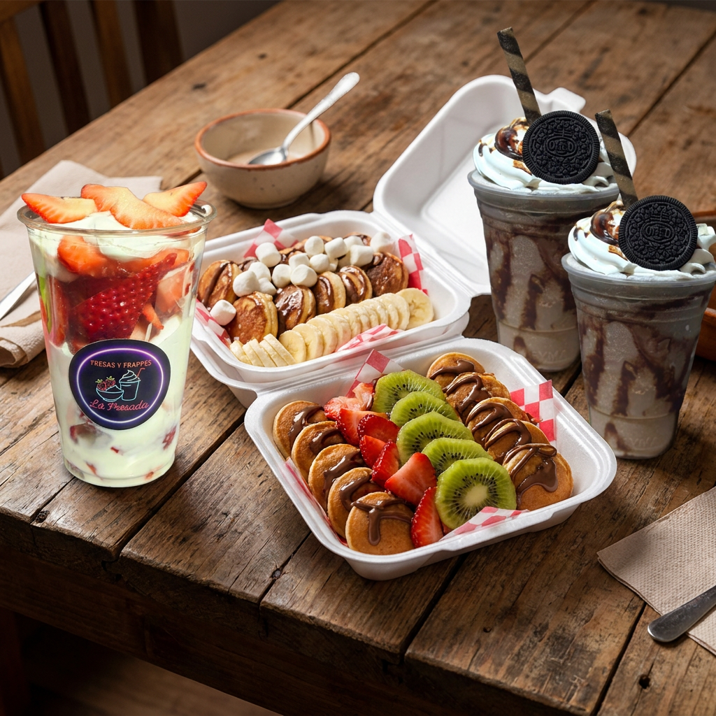 50 Mini Hot Cakes + 1 Fresa Grande + 2 Frappe OREO