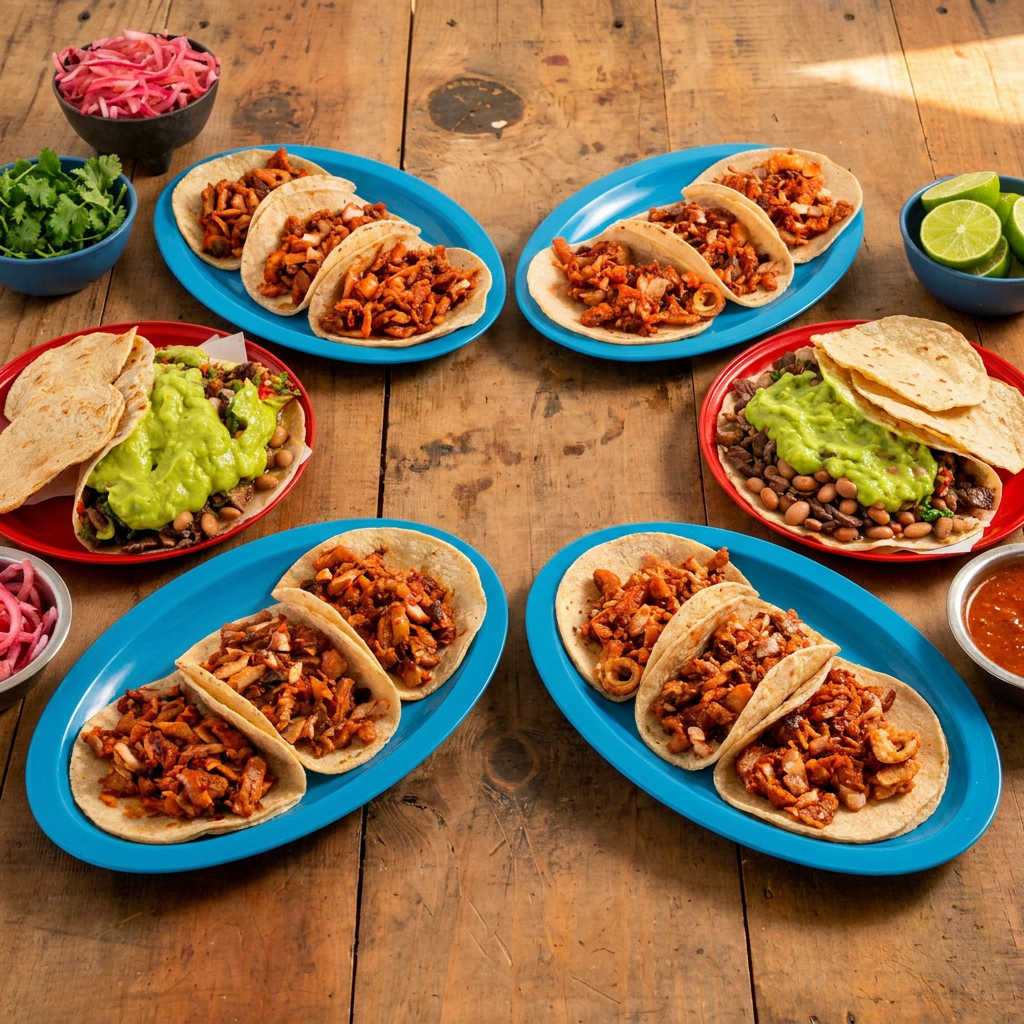 Combo para 2 - 4 Tacos asada + 4 Tacos adobada