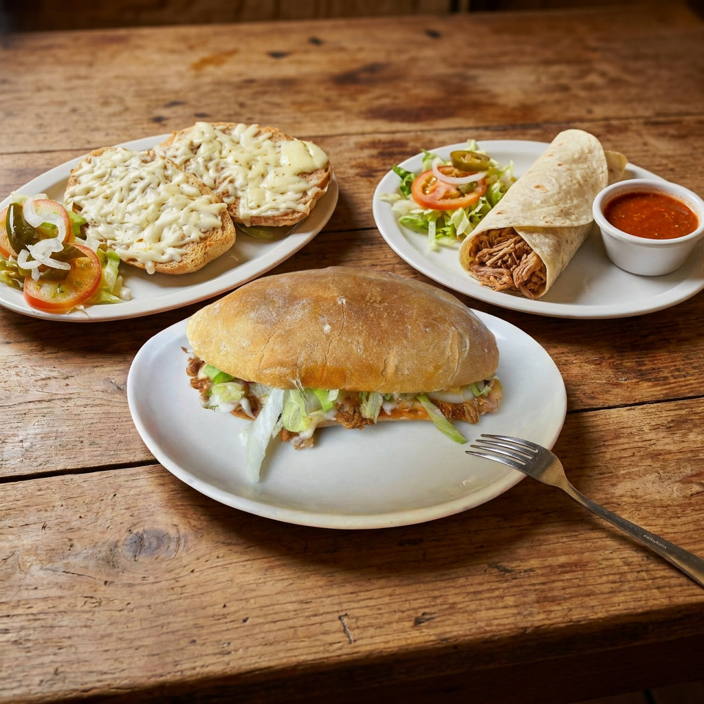 Combo Mundial-Mollete-Burrito-Torta