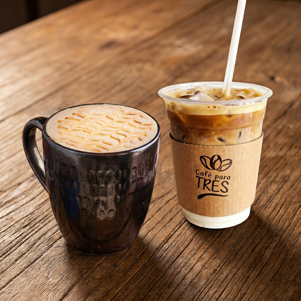 Latte + Latte de Caramelo Frío