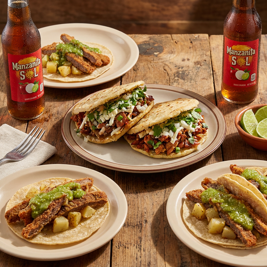 Combo Gorditas Pastor +Tacos de Milanesa+Refrescos