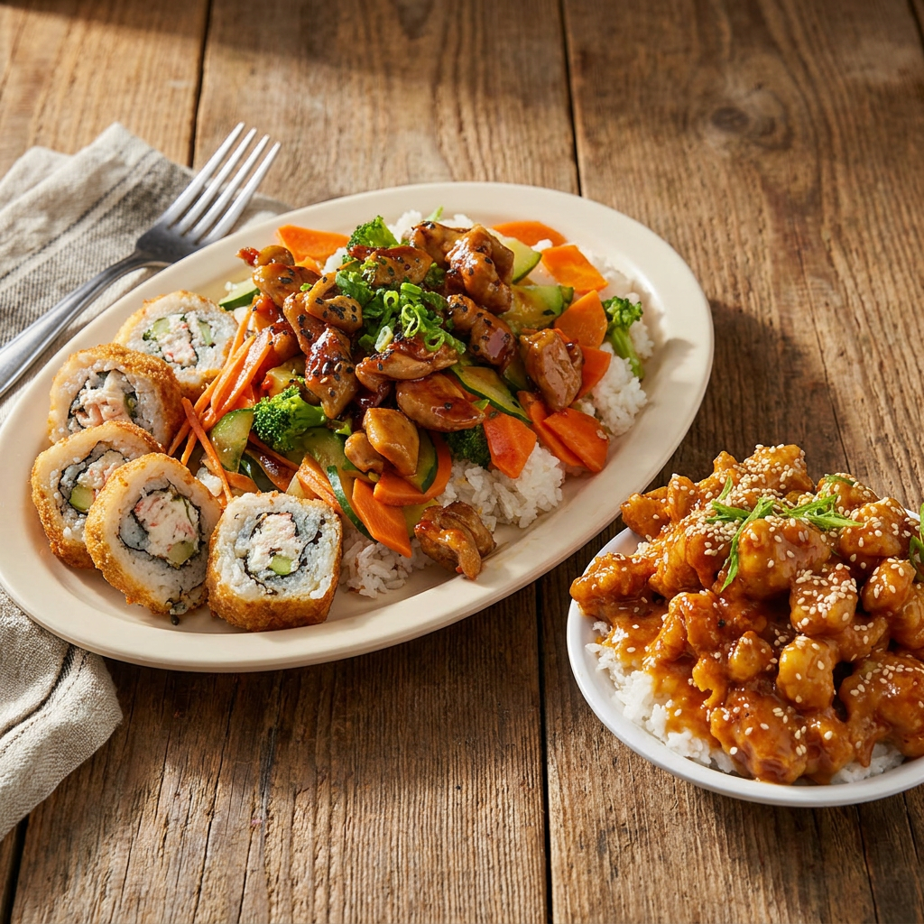 Chicken Spicy + Combinación Roll
