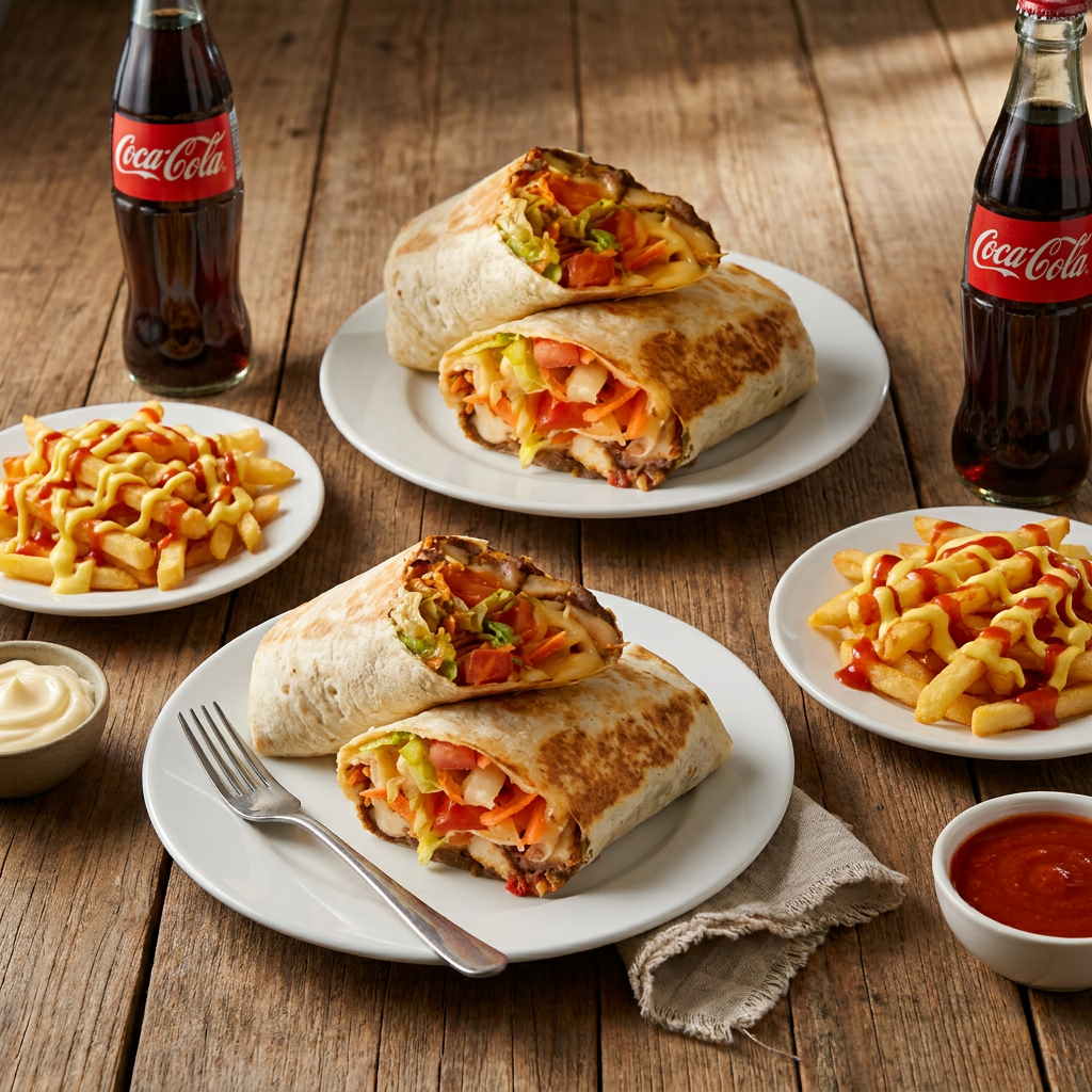 2 Burrito de Carne + 2 Papas