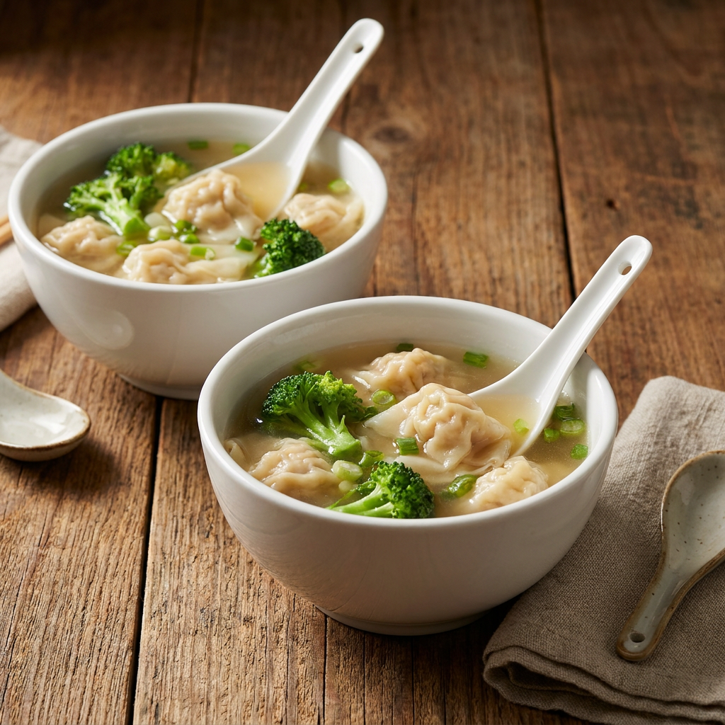 14. Sopa de Wantan Pollo + 14 Sopa de Wantan Pollo