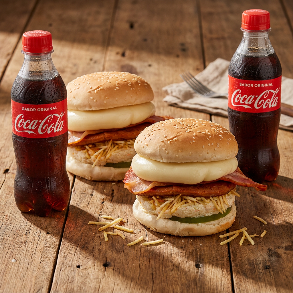 2 Hamburguesas Especiales + 2 Gaseosas 250 ml