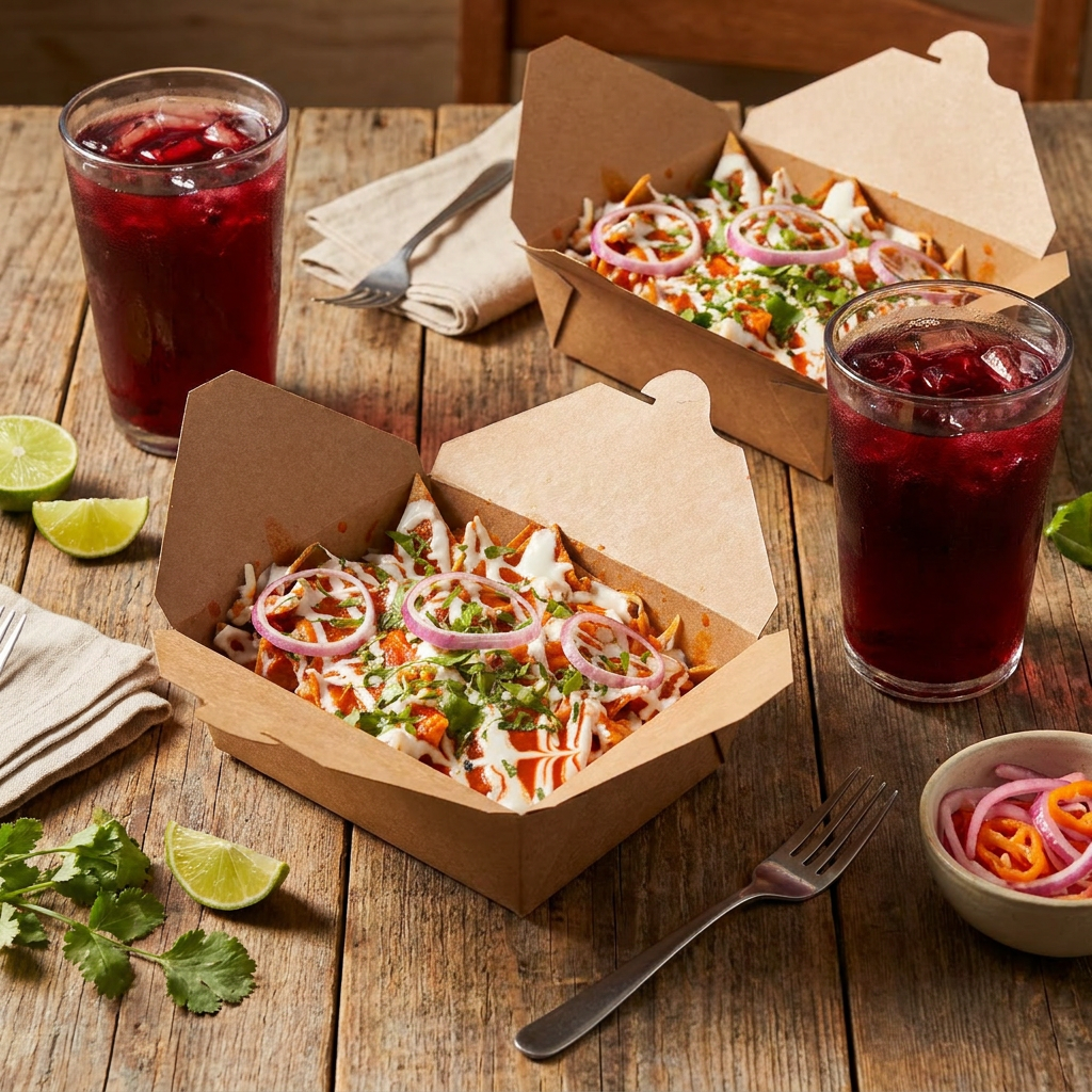 Combo para 2: 2 Chilaquiles sencillos + 2 Aguas