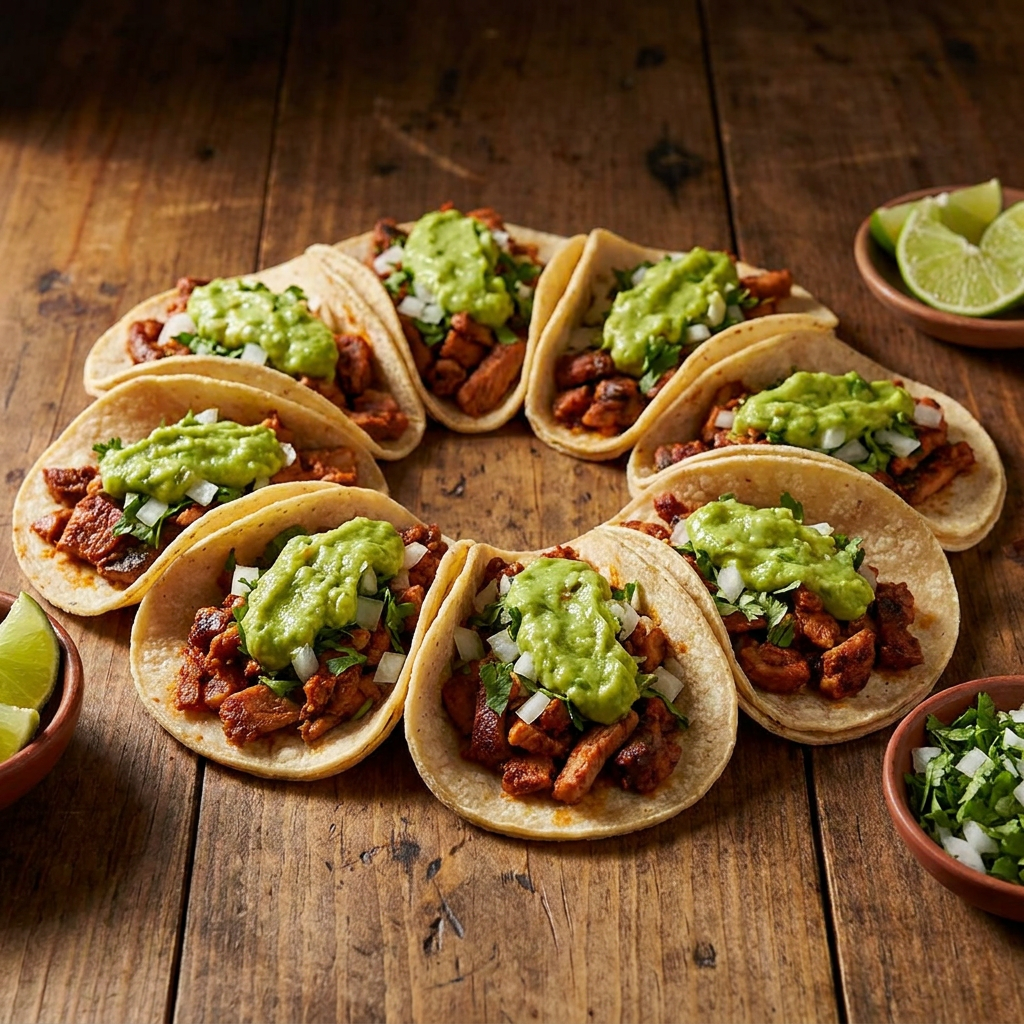 Combo para 2: Ocho tacos de adobada