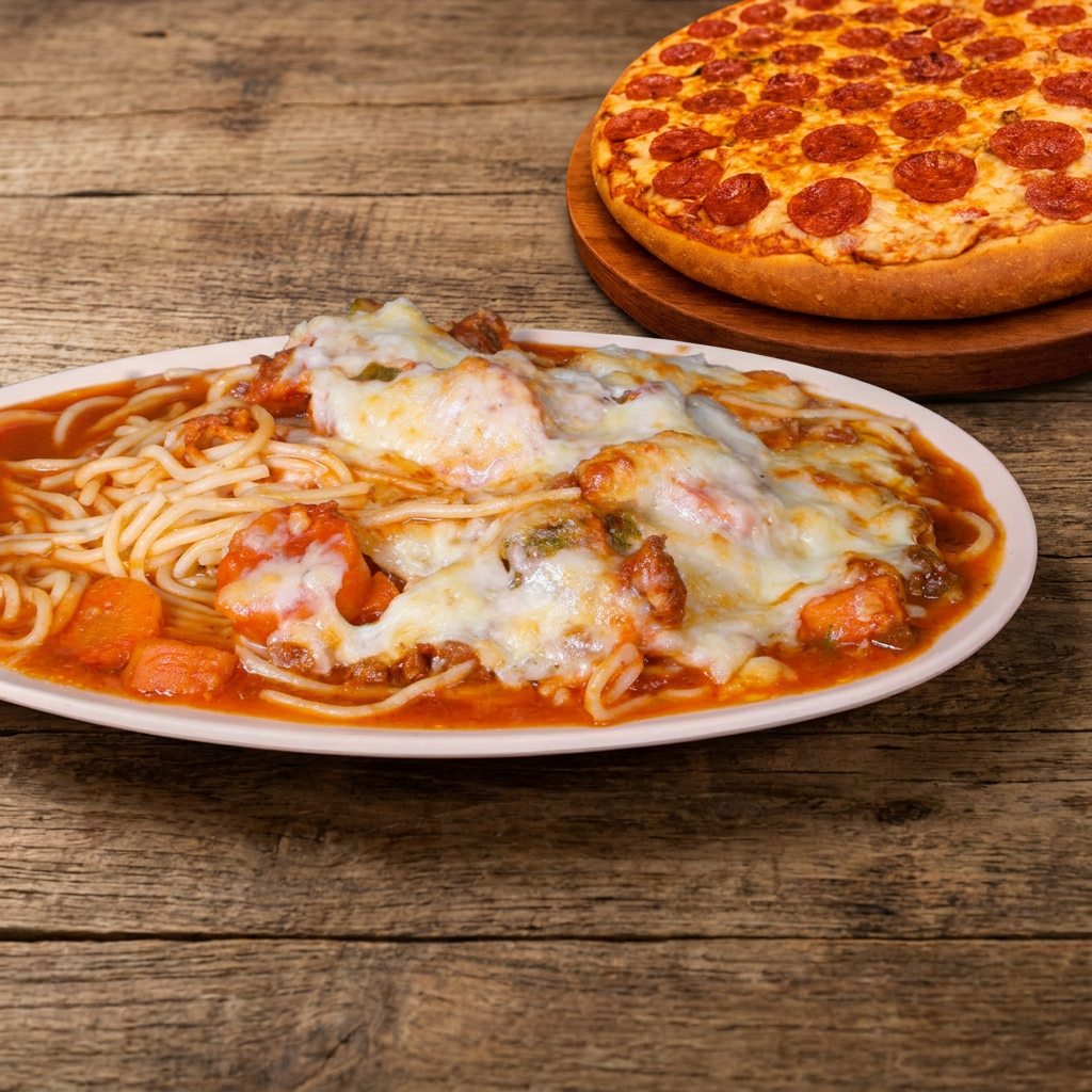 Combo Pizza Grande + Espaguetti