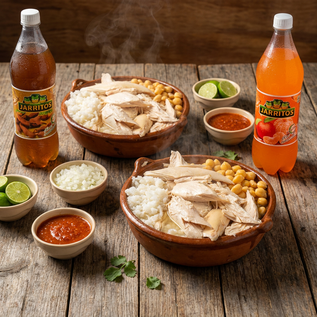 Combo Mundialista 2 Caldos con Pechuga + 2 Bebidas