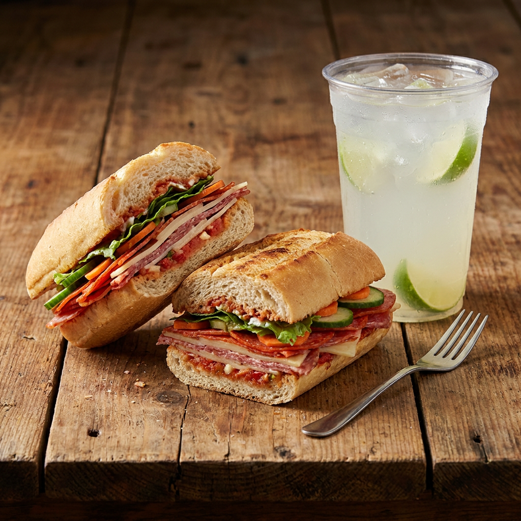 COMBO BAGUETTE ITALIANO*2 + AGUA DEL DÍA 1L*1