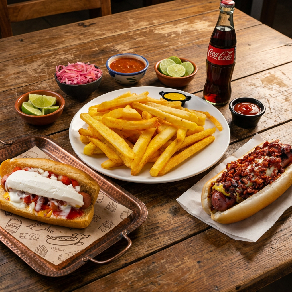 ComboP/2 Per 2Hot Dog+Papas a La Francesa