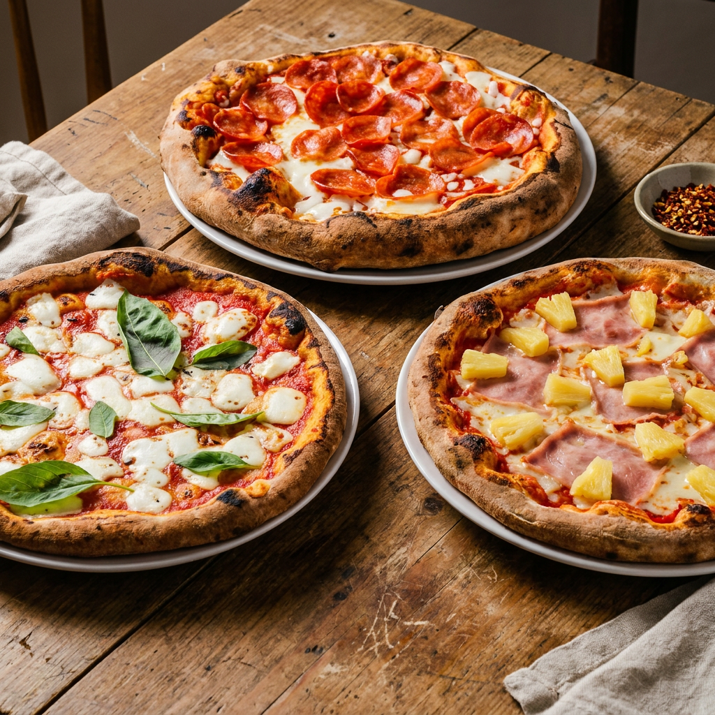 Combo 3 Pizzas (Salame + Marghertita + Hawaiana)