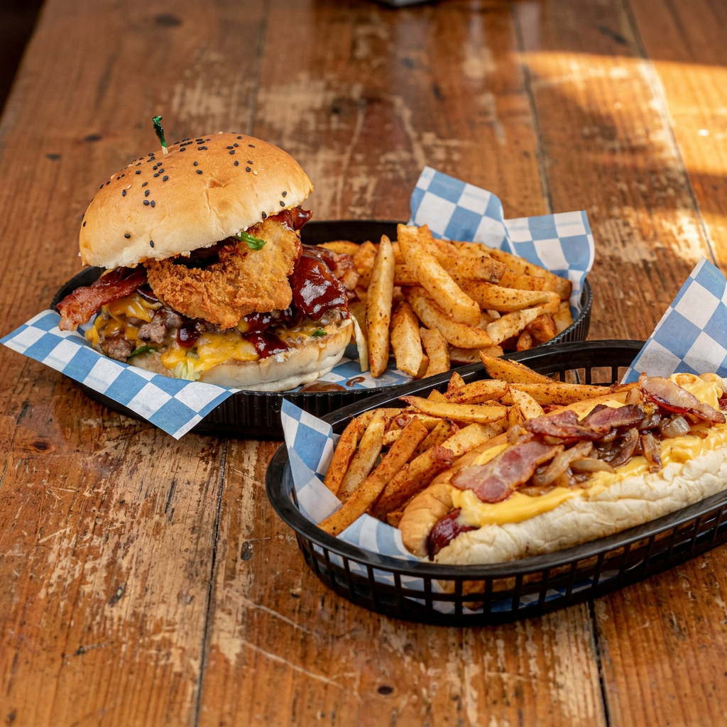 Texas BBQ Burger + Dogo 2da Base