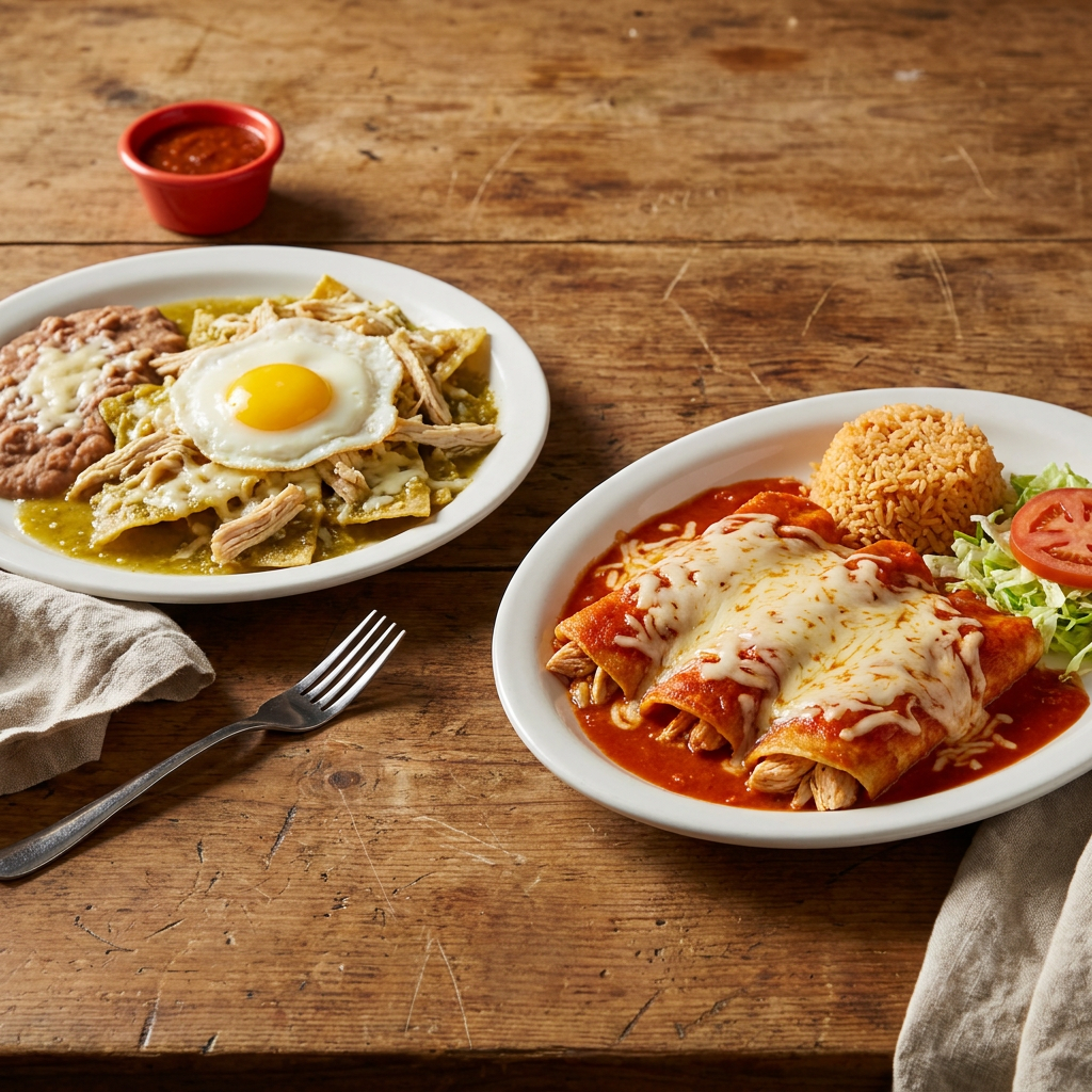 Chilaquiles + Entomatadas