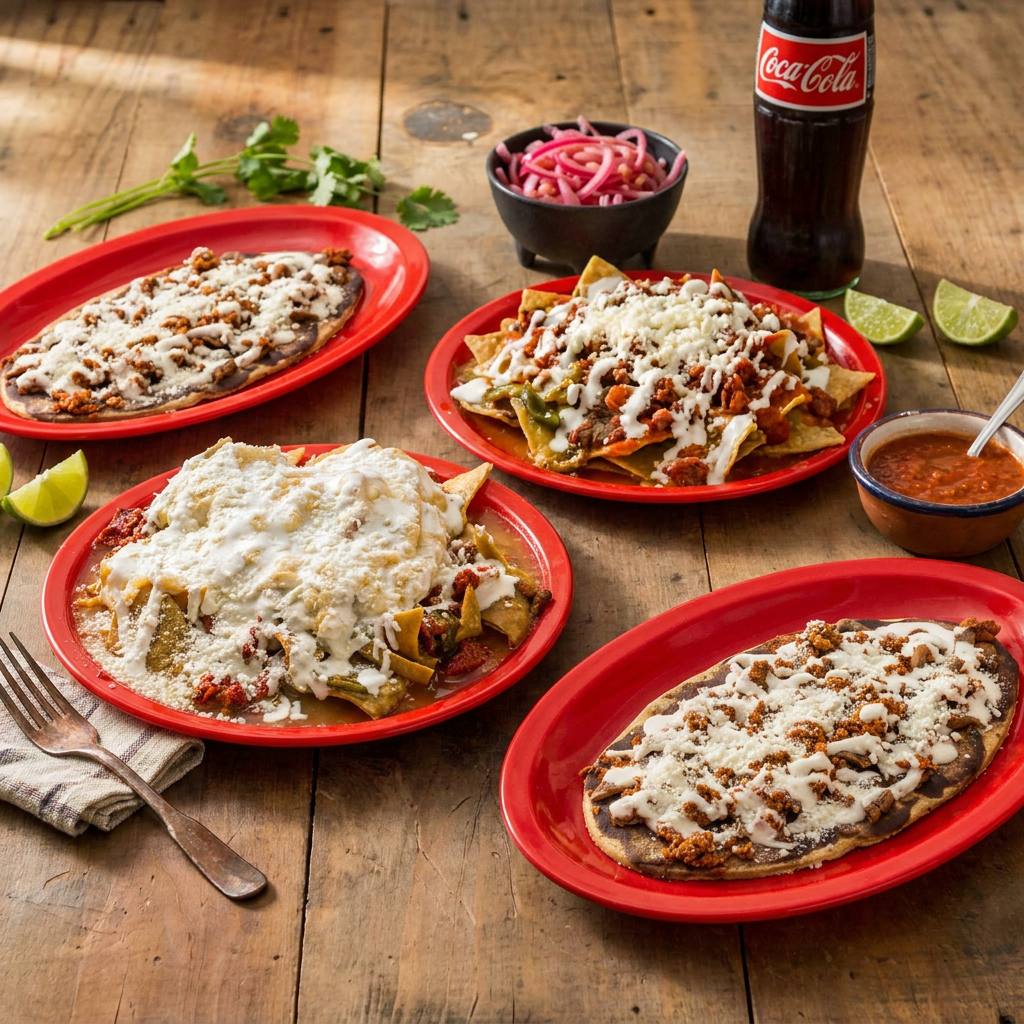 Combo Campechanos: 2 Huaraches +2 Chilaquiles