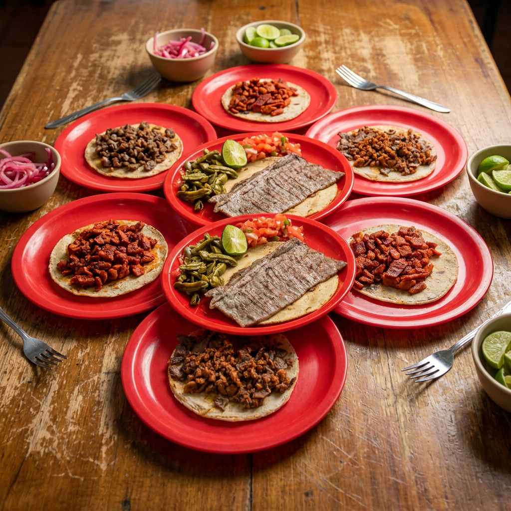 8 Tacos (Natural, Enchilada, Campechanos,Gordo)