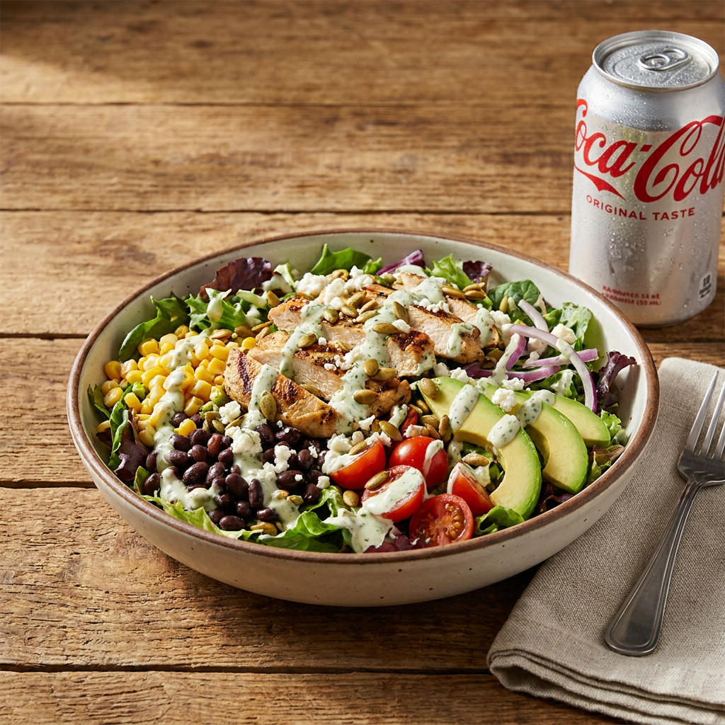 Ensalada Mediana + Refresco