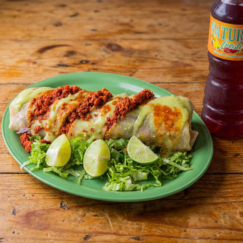 Combo Burrito Chorizo + 1 Aguas