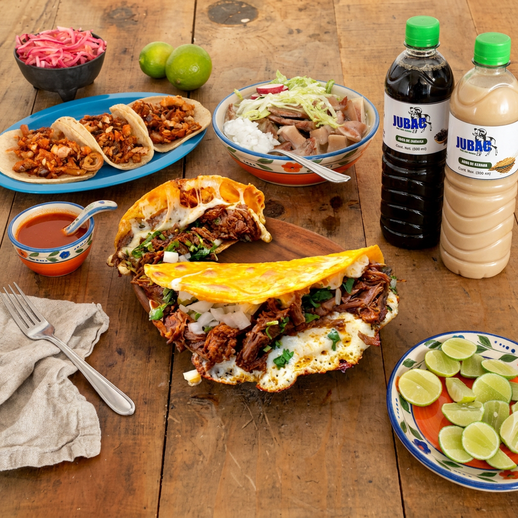 Combo p/dos: 2 Quesatacotes + 2 aguas frescas