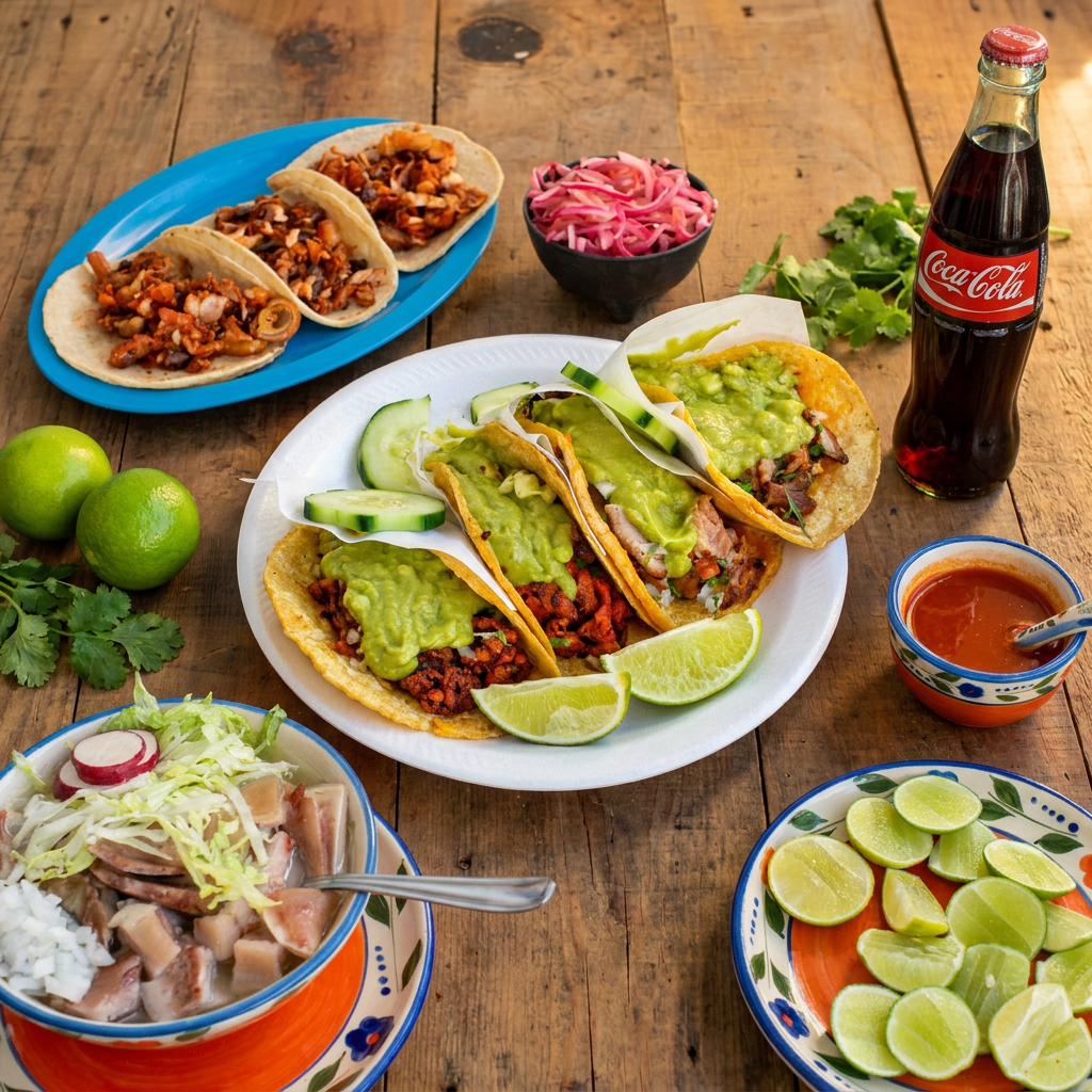 Combo para 2: 8 tacos de adobada