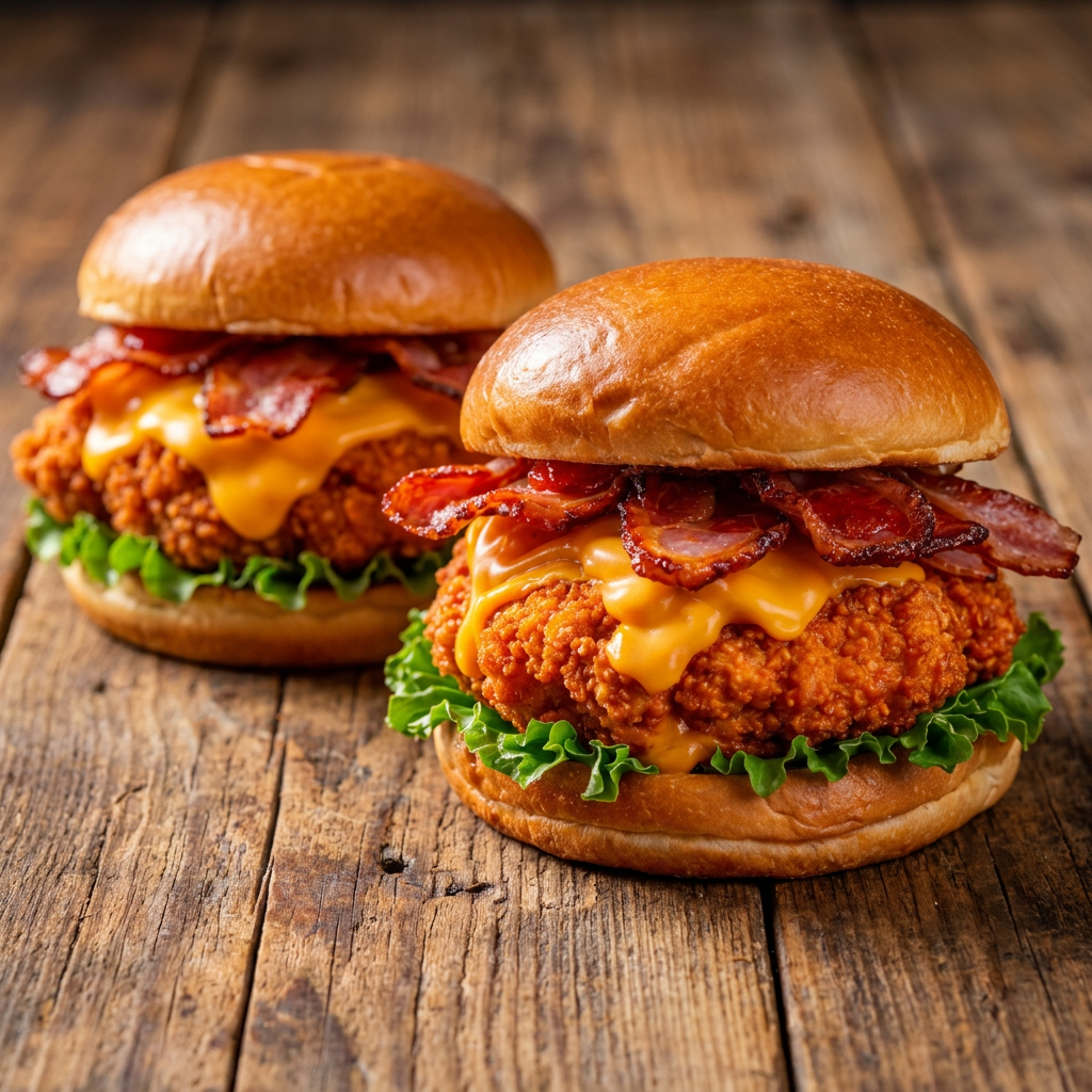 Chicken Bacon + Papas con Queso
