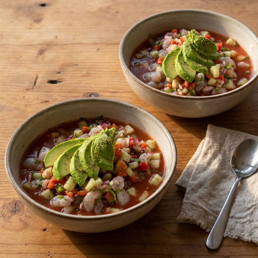 Ceviches.