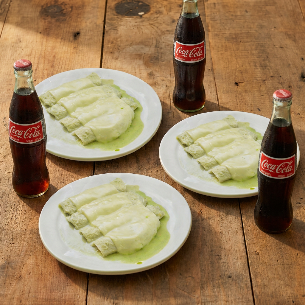 Combo 4 Enchiladas+ 4 Coca Colas