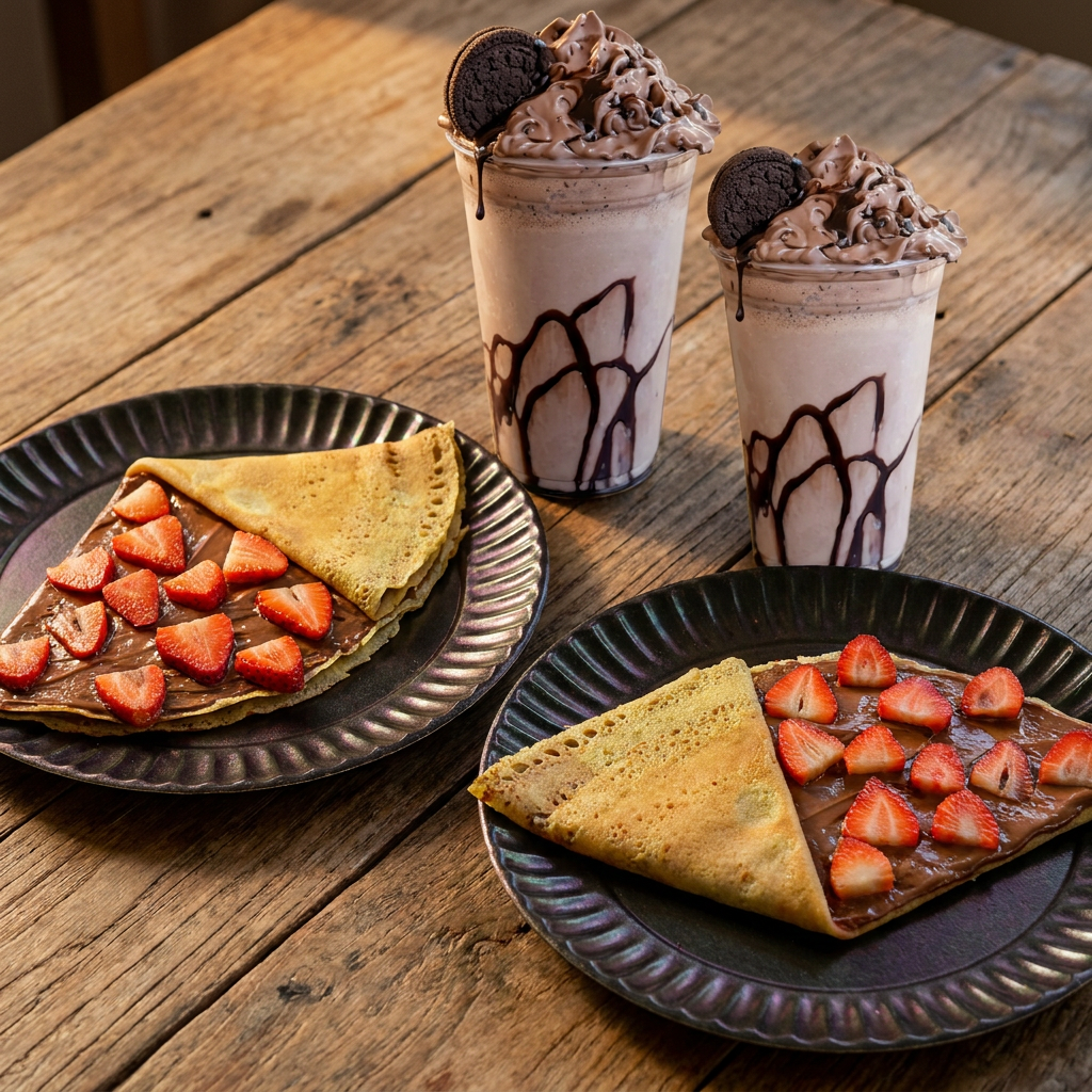 Combo WC Crepa NUTELLA y Fresas