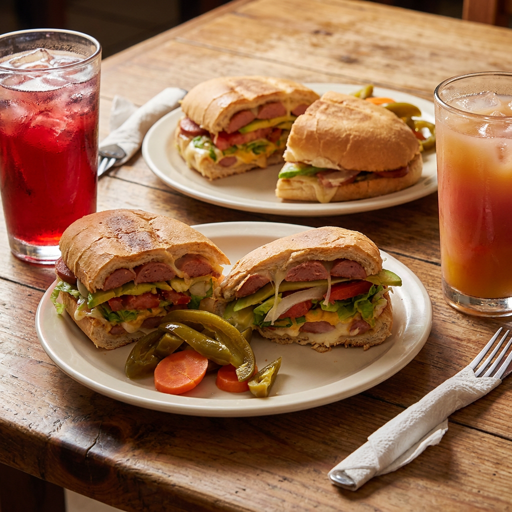 Torta de Salchicha + Agua de Sabor
