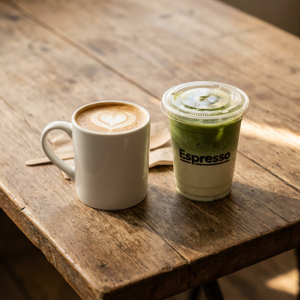 ComboP/2 Café Latte 16 Oz*1 + Matcha Latte Organic