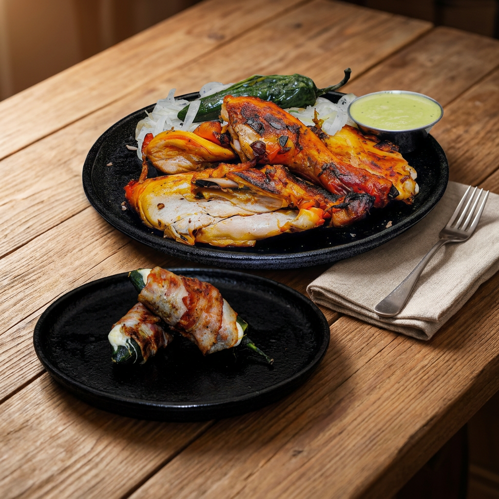 Medio Pollo + Chile Relleno