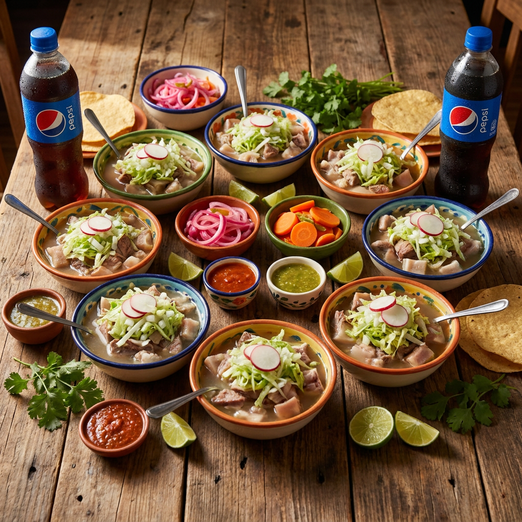 Combo 8 Tacos al Vapor + 2 Pepsi 355 ml