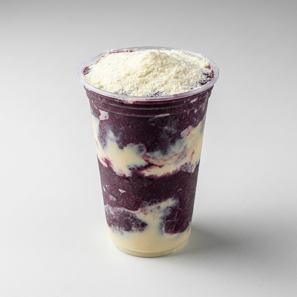 Trufado de Ninho (Açaí, calda de ninho e leite em pó)