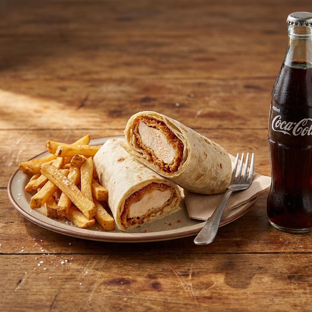 Burrito + Papas + Bebida