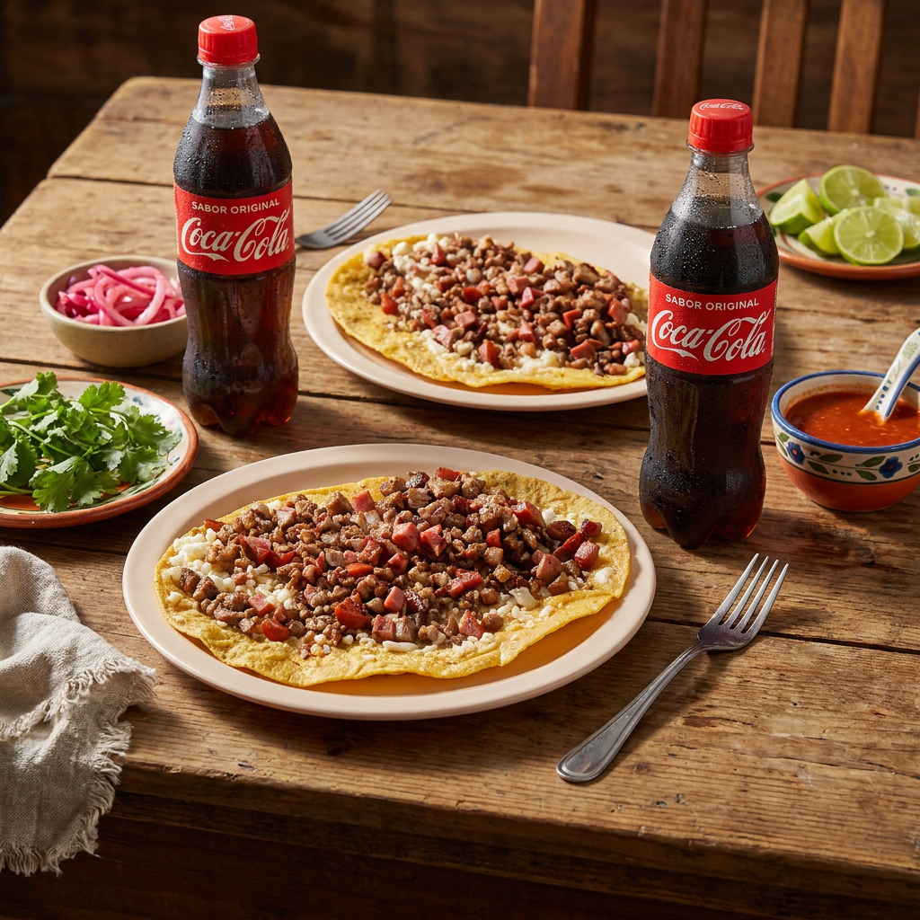 2 Quesadilla Asada con Polonesa + 2 Coca Cola