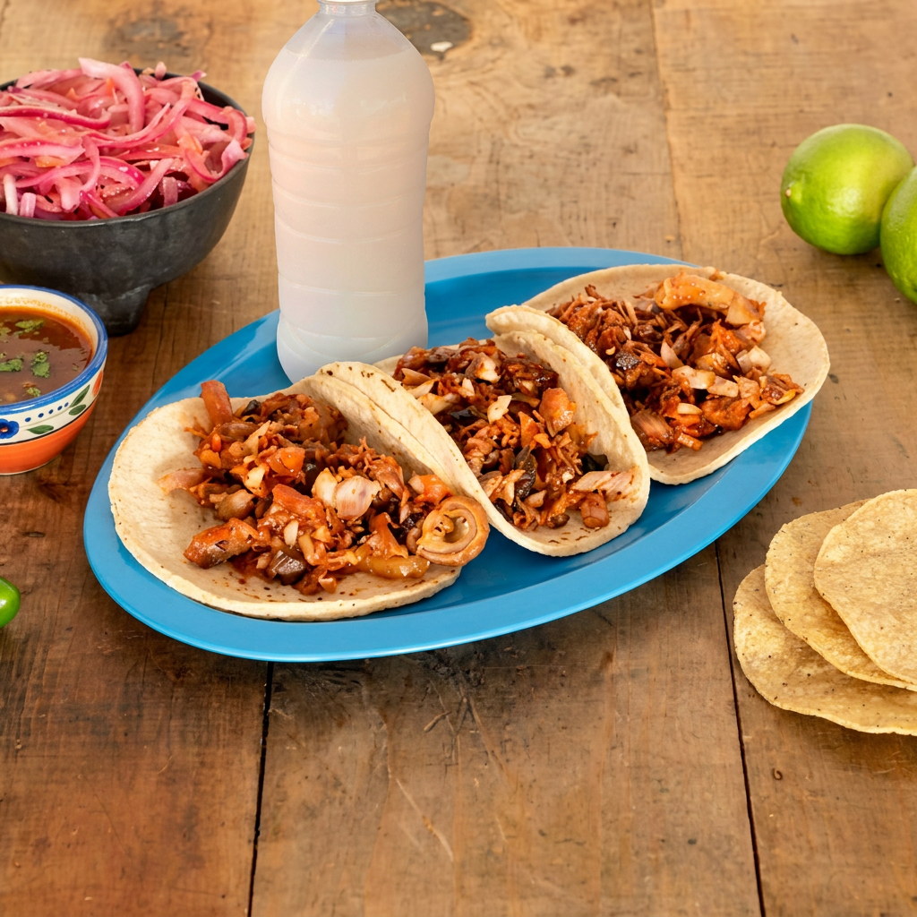 Combo Tacos de Birria *4 + Agua de Horchata