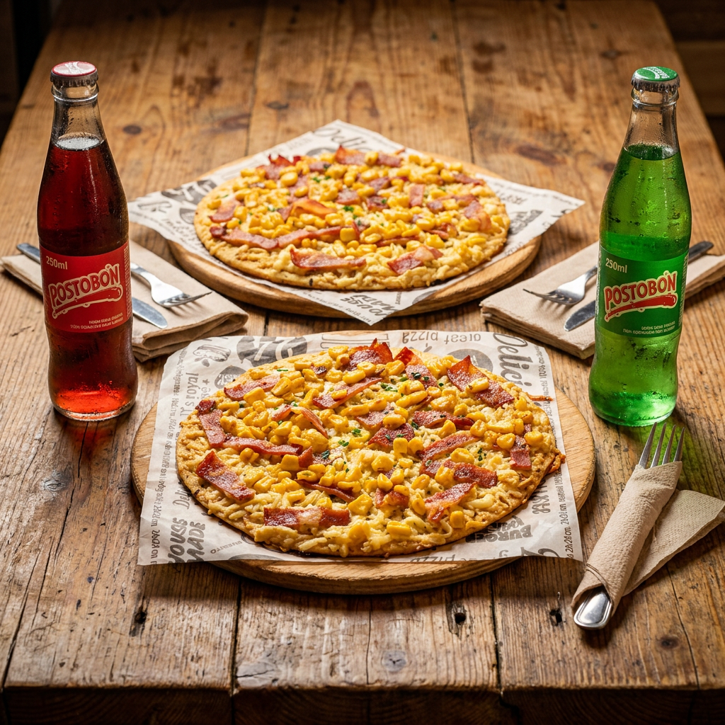 Combo Mundial Pareja: 2 Pizzas y 2 Gaseosas
