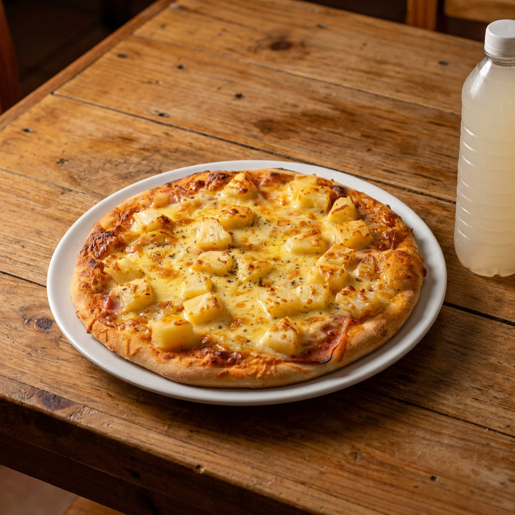 Combo 1 Pizza Hawaiana + 1 Agua Fresca 1LT