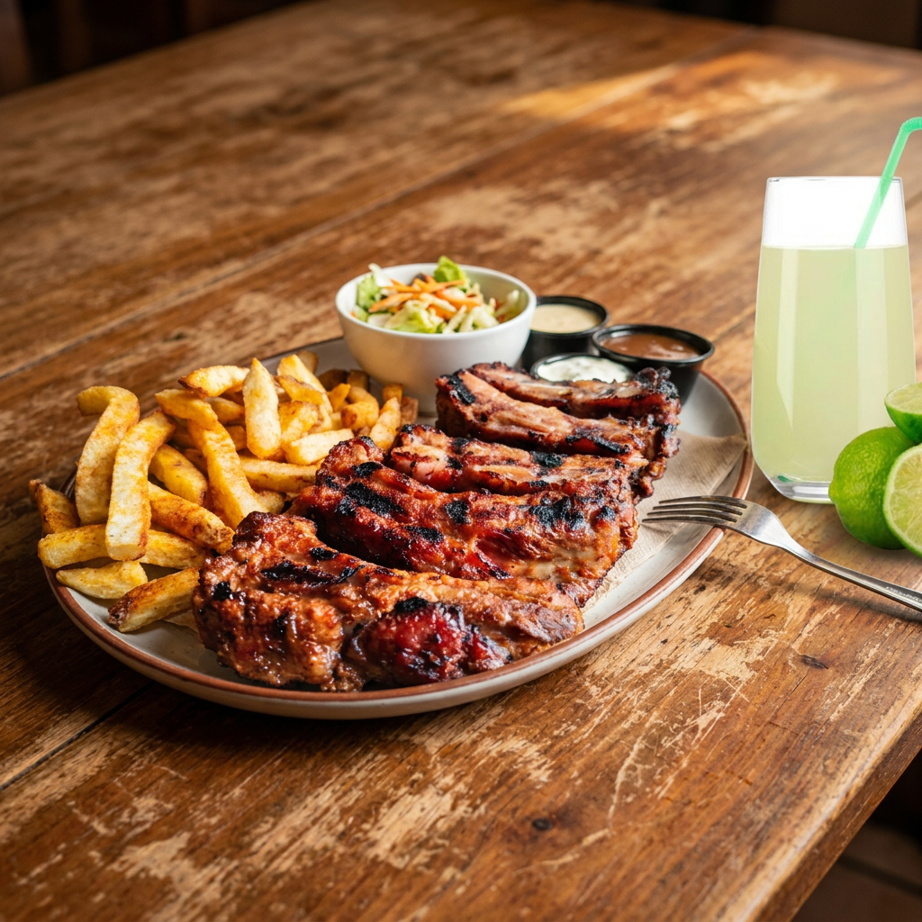Costillas De Cerdo + Limonada