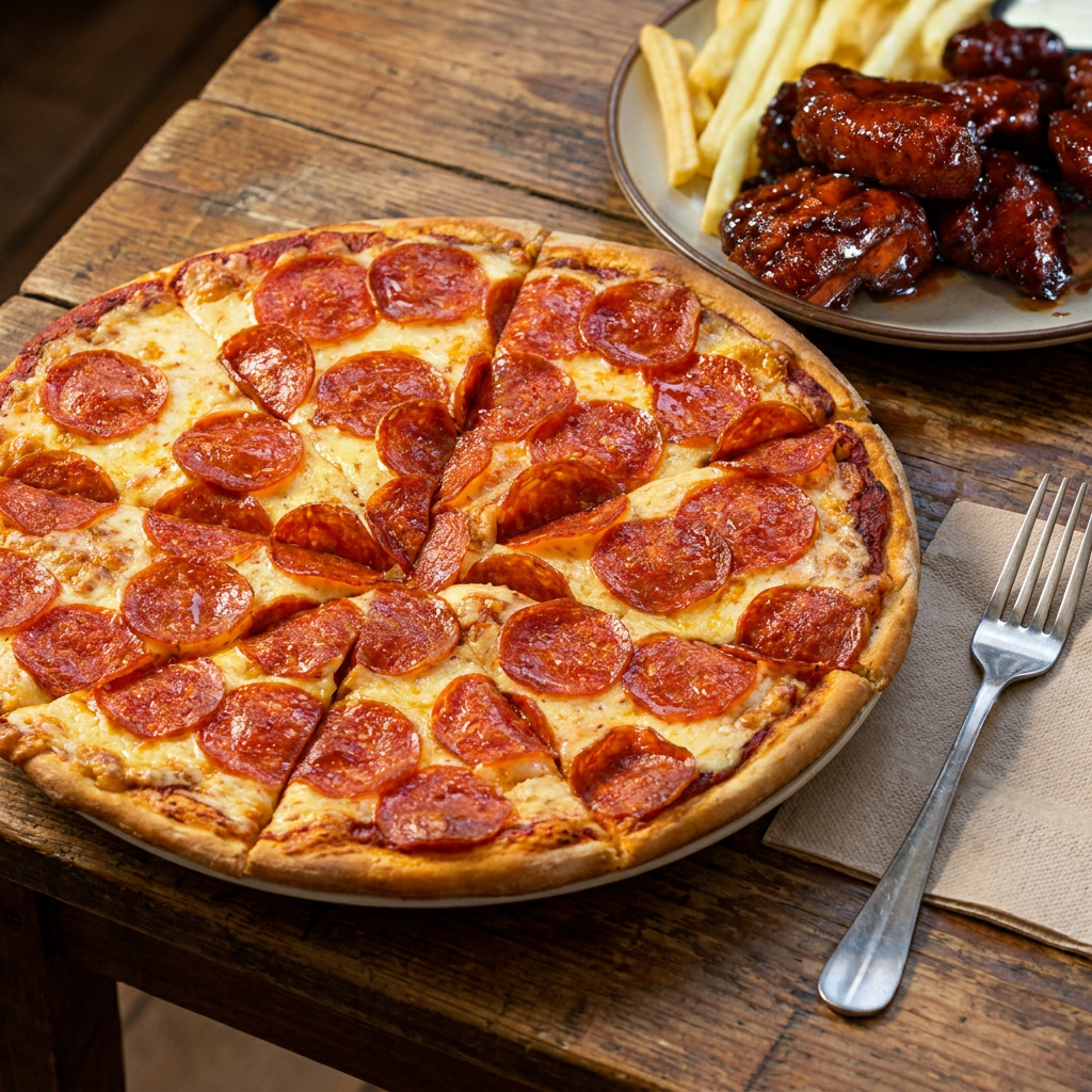 Pizza Peppe + Alitas