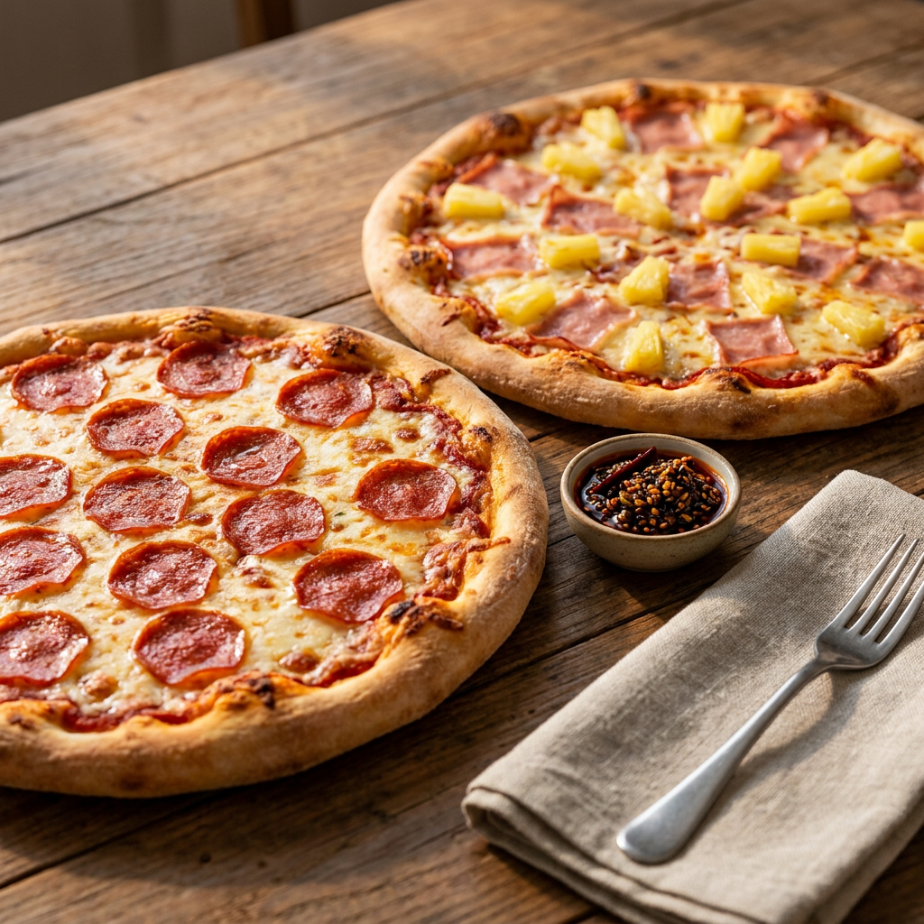 Combo1 PizzaJumboPeperoni+1PizzaJumboHawaiana+1Dip