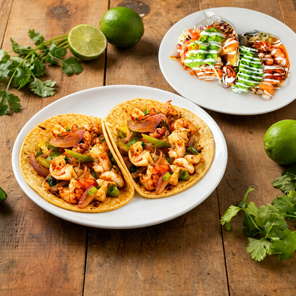 Taco Gobernador+Taco Enchilado