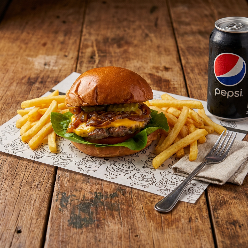 La Tía + Papas y Refresco 355 Ml
