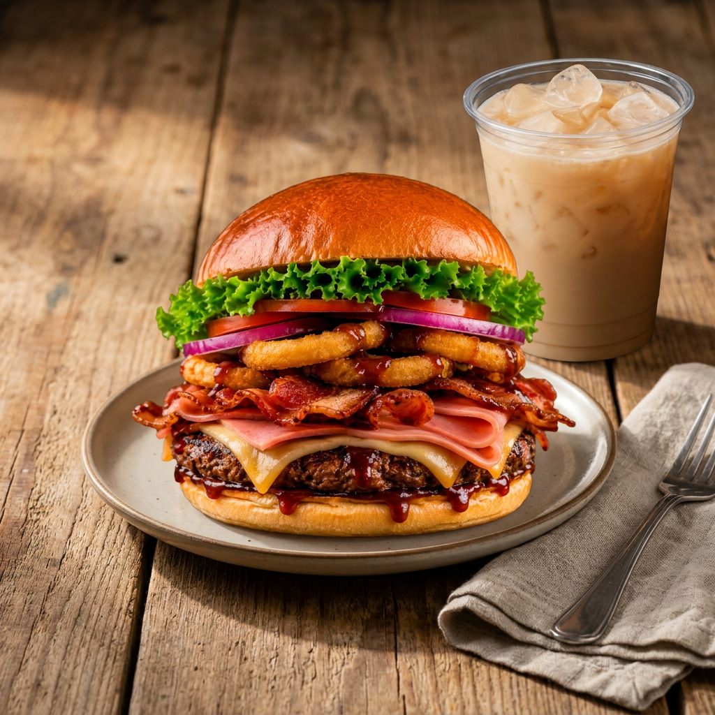 Combo Hamburguesa Pecadora + Horchata 500ML