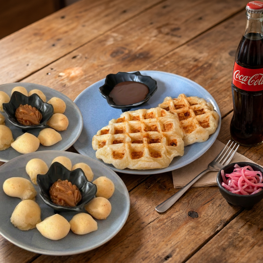 WAFFLES PANDEBONO +MINI PANDEBONOS