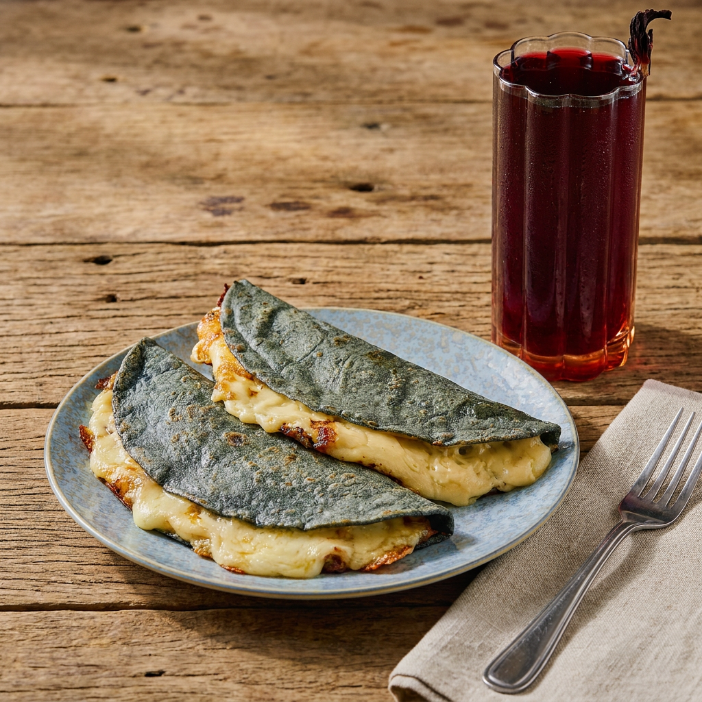 2 Qusadillas de Queso + Agua a Elejir