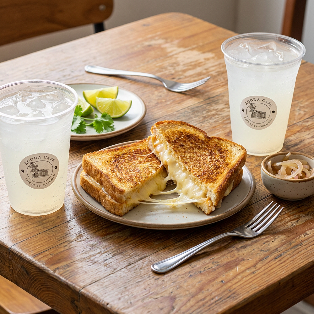 2 Sandwich Grill Cheese + 2 Limonadas