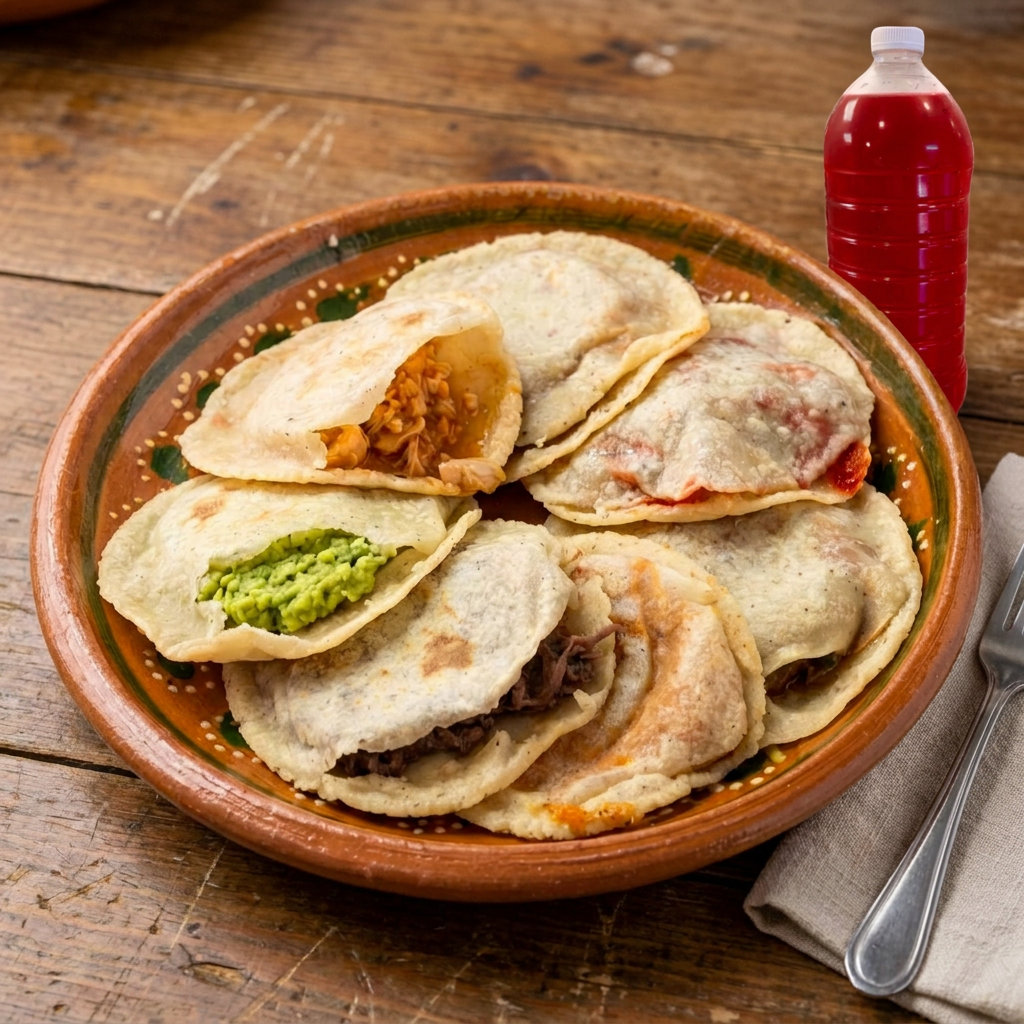 Combo 4 Gorditas + Agua de Jamaica 500ml