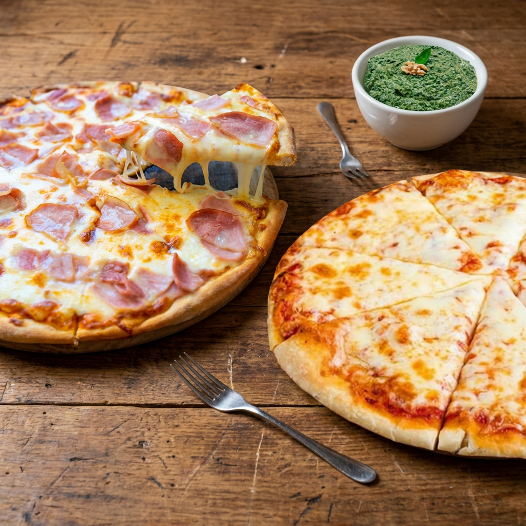 Banquete de Mitad de Tiempo" (Full Pizza)
